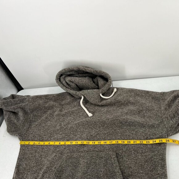 ORO Los Angeles M Hoodie Brown Heather Fleece Pullover Slouchy - Picture 5 of 7